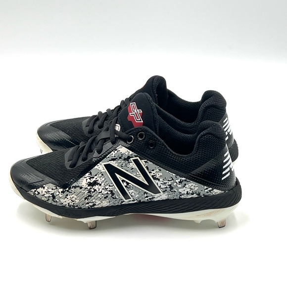 New Balance Metal Spikes Baseball Sport Cleats L4040PK4 Black Camo Men’s Size 7 - Picture 7 of 12